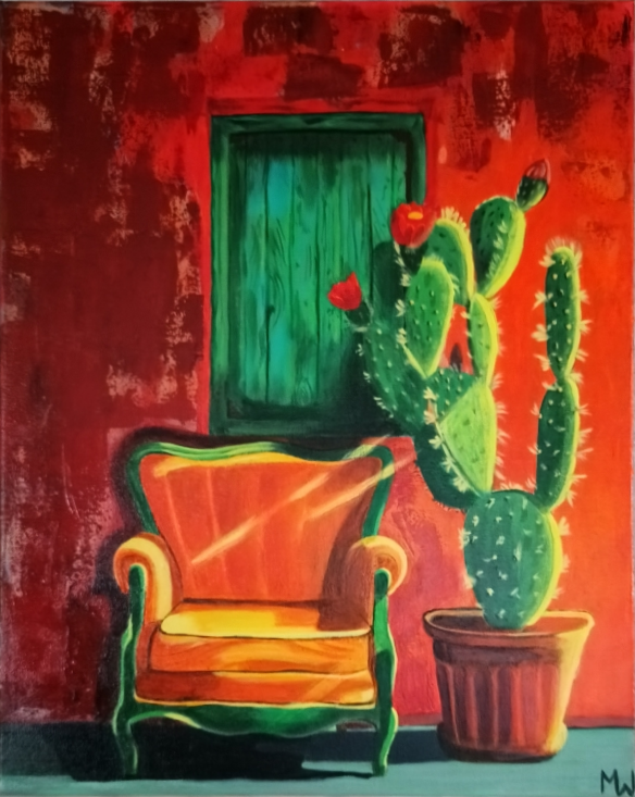 Fauteuil à Cuba 40x50