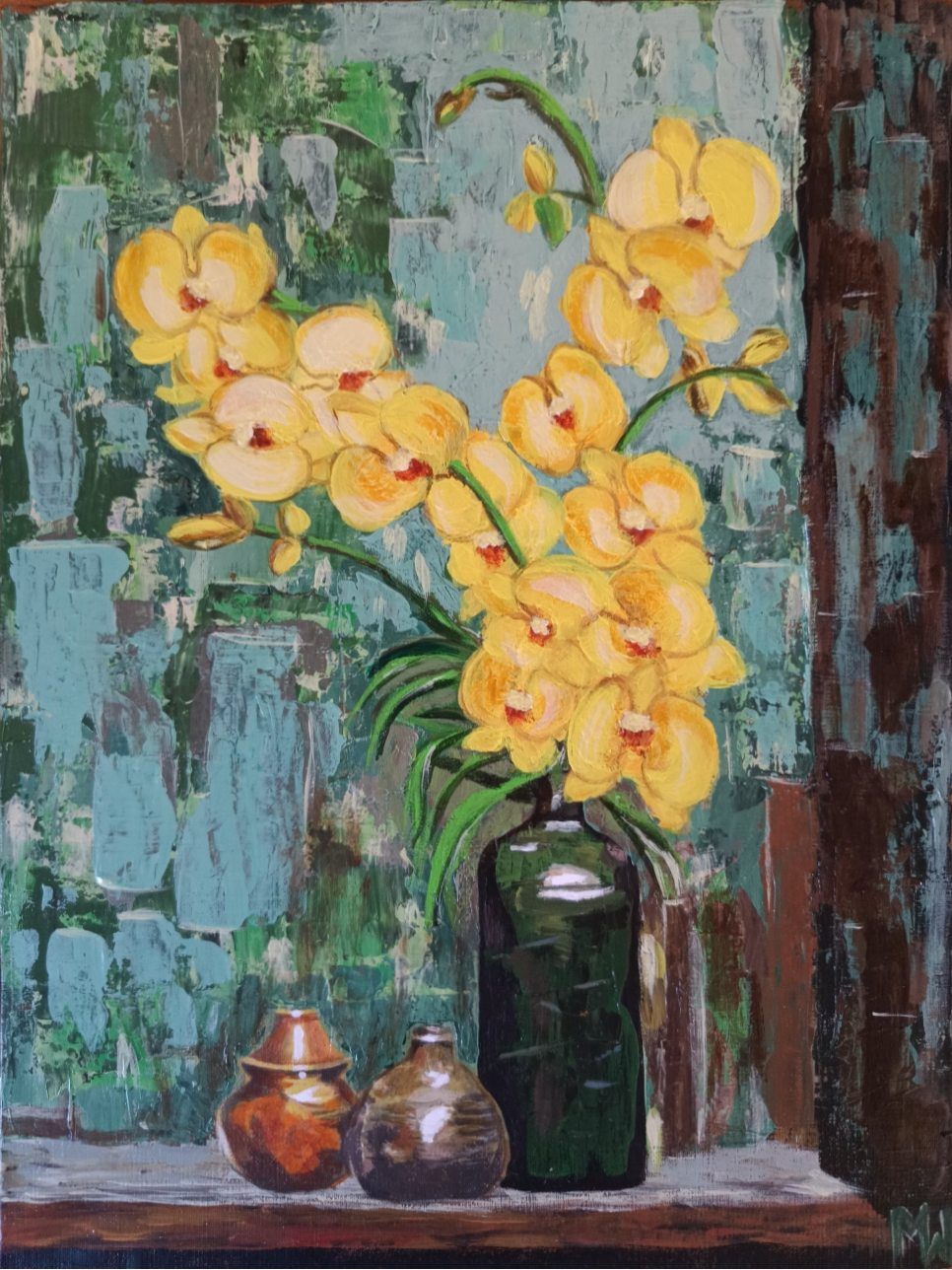 Les orchidées 30x40